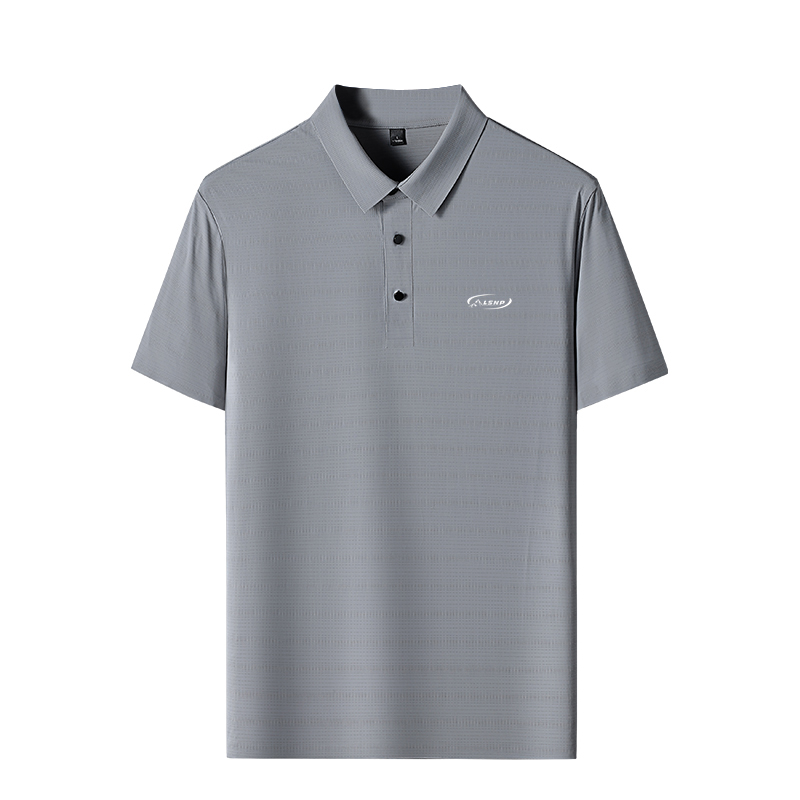 

Поло Unisex Lapel Thin Others LISENPOK, светло-серый