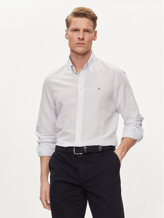 

Рубашка узкого кроя Tommy Hilfiger, голубой