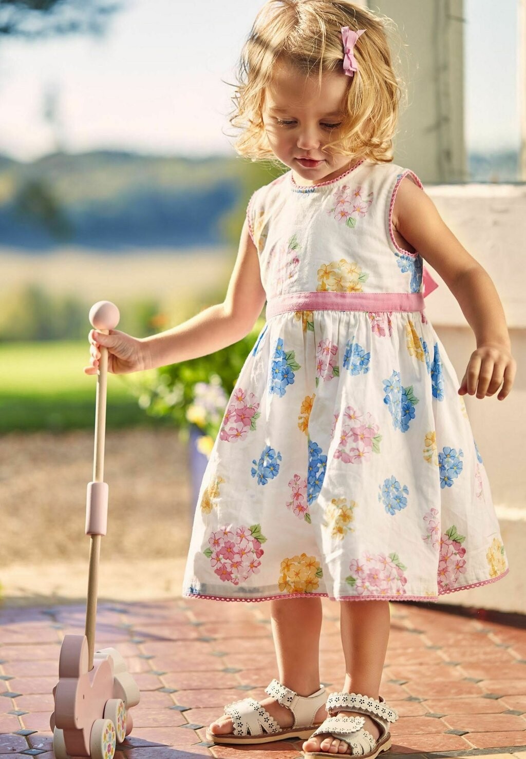 

Платье летнее Hydrangea Party JoJo Maman Bébé, белый