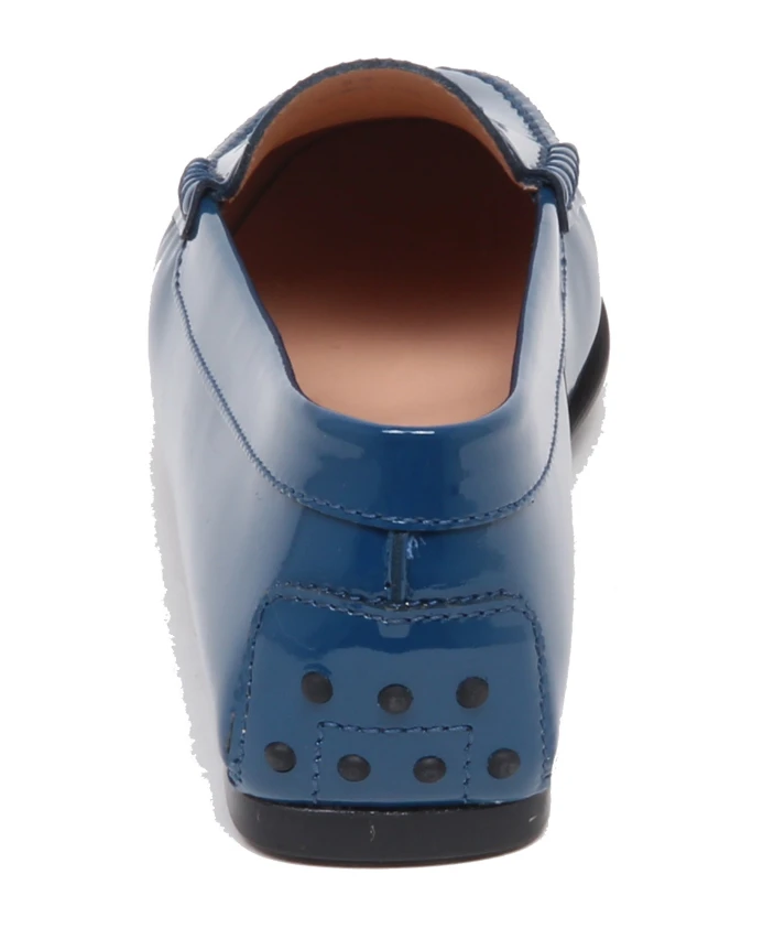 Лакированные лоферы цвета «петролинский синий». Tod'S, синий — фото 4