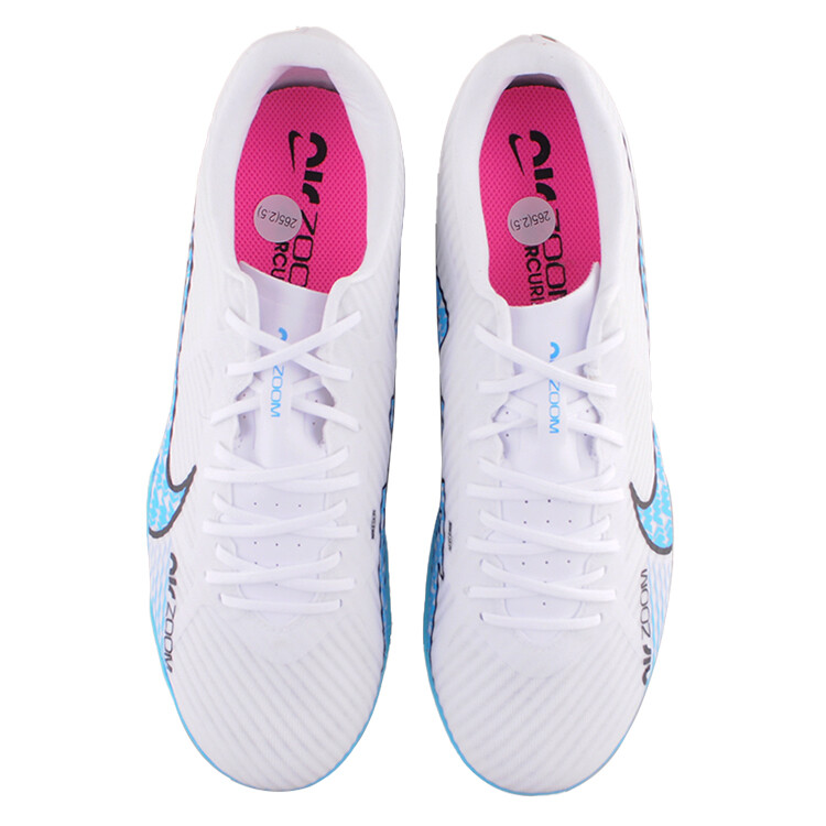 Nike Air Zoom Vapor 15 Футбольные бутсы унисекс, Белый/Синий — фото 3