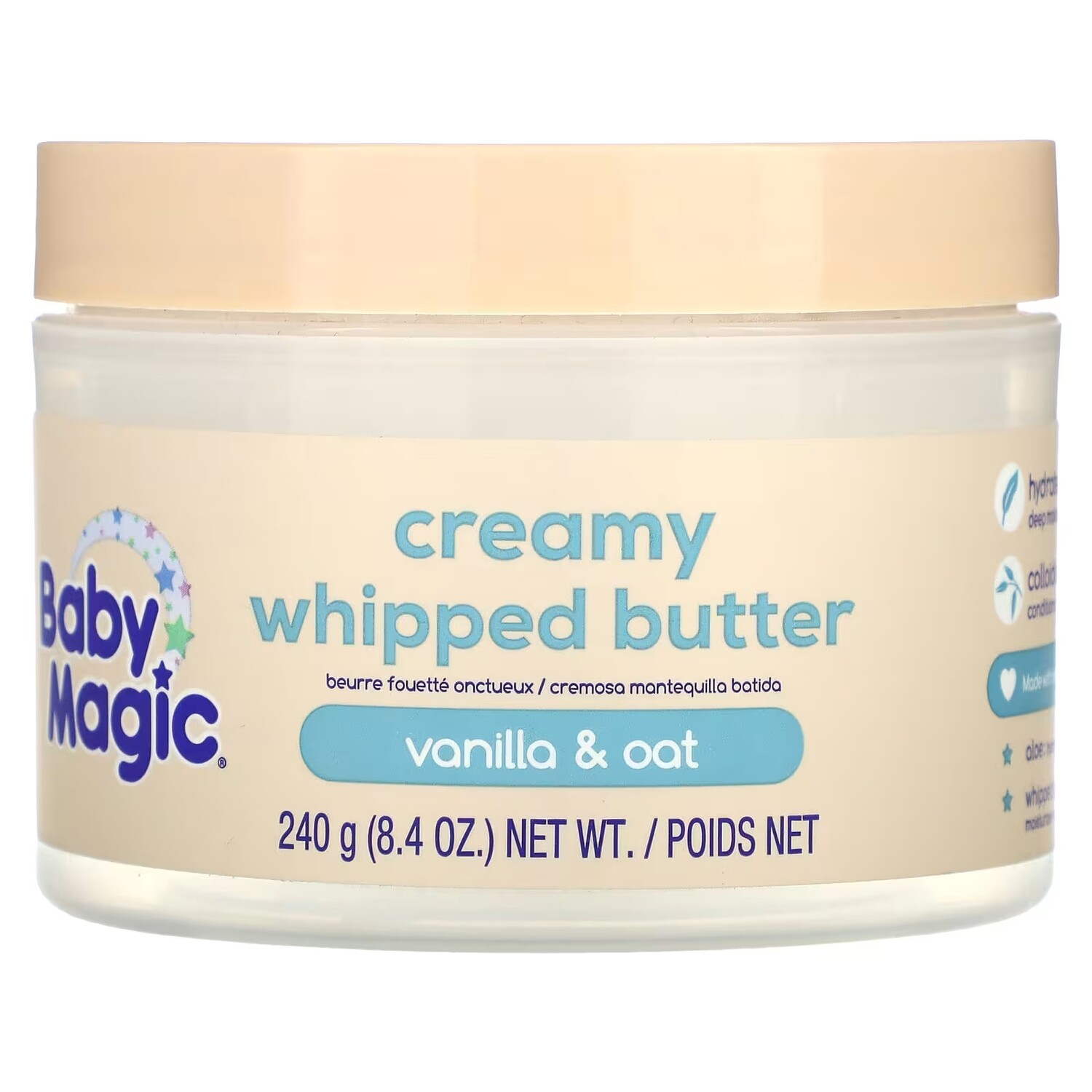 

Baby Magic сливочное взбитое масло с ванилью и овсянкой, 8,4 унции (240 г)