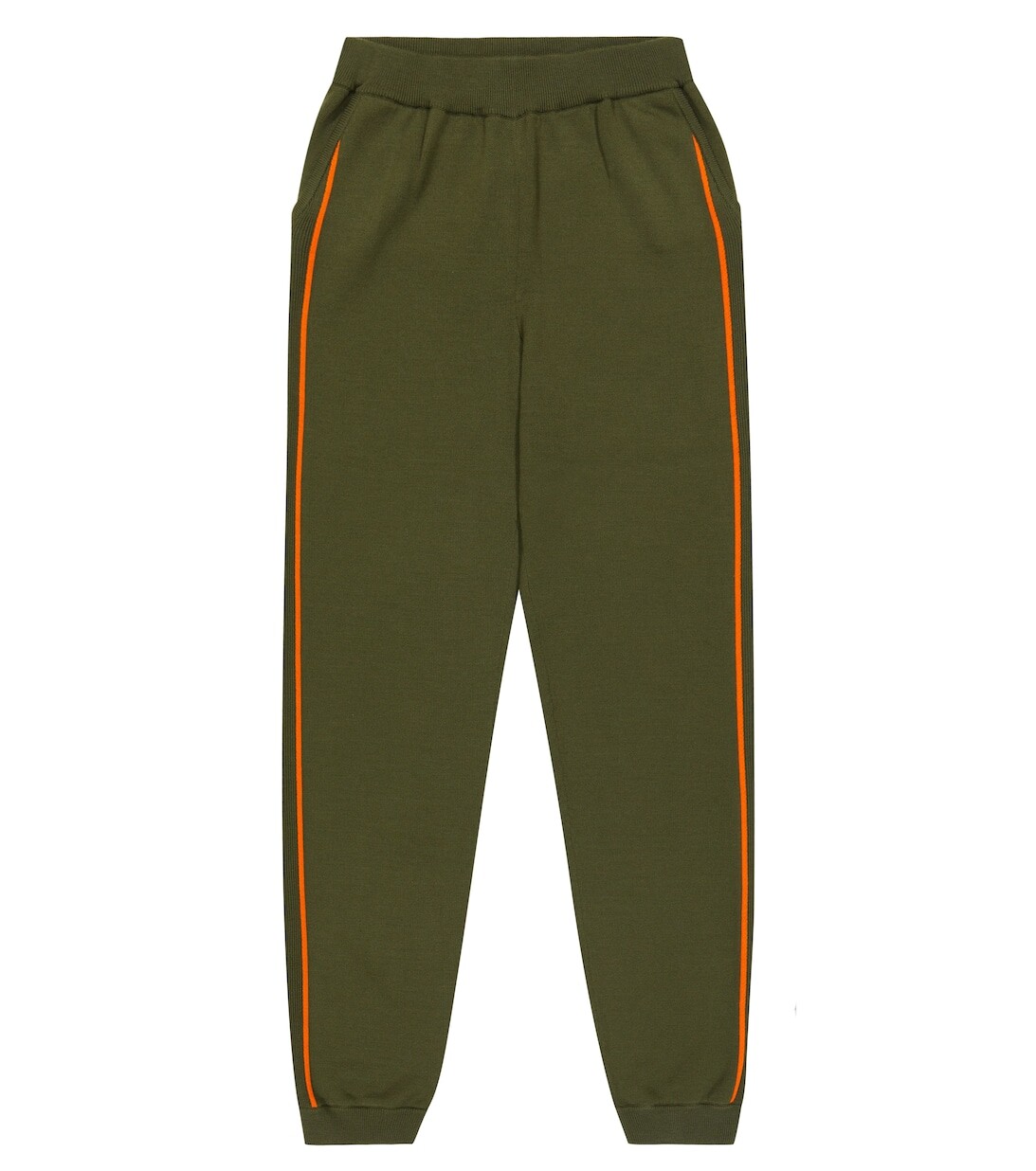 

Полосатые шерстяные спортивные брюки Soft Leisure Loro Piana, зеленый