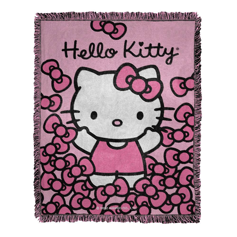 

Жаккардовое плед Hello Kitty More Bows, 46 x 60 дюймов Licensed Character, цвет Hello Kitty