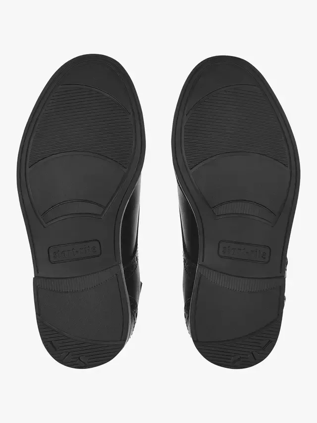 Детские кожаные туфли-броги, черные Start-Rite — фото 4