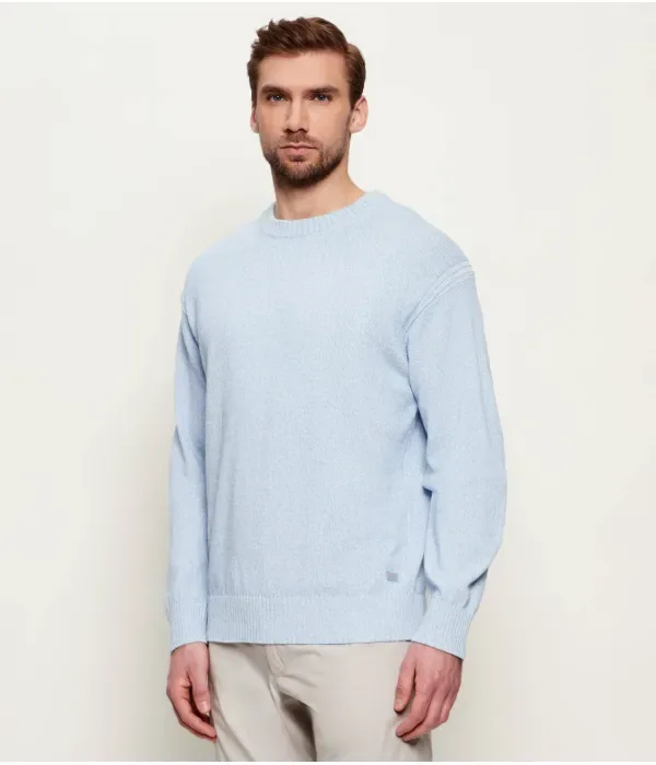 Свитер Керлино regular fit Boss Orange, небесно-голубой