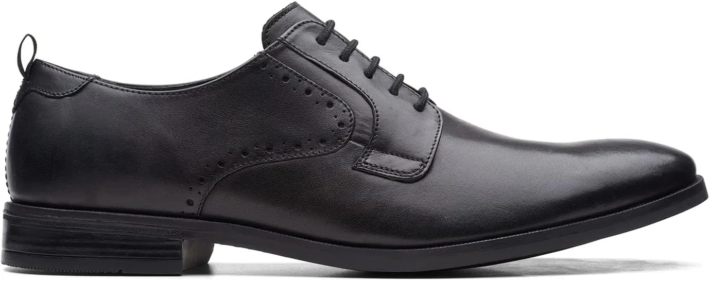 Мужские кожаные туфли Clarks Stanford Lace Clarks Cycle Systems, Black
