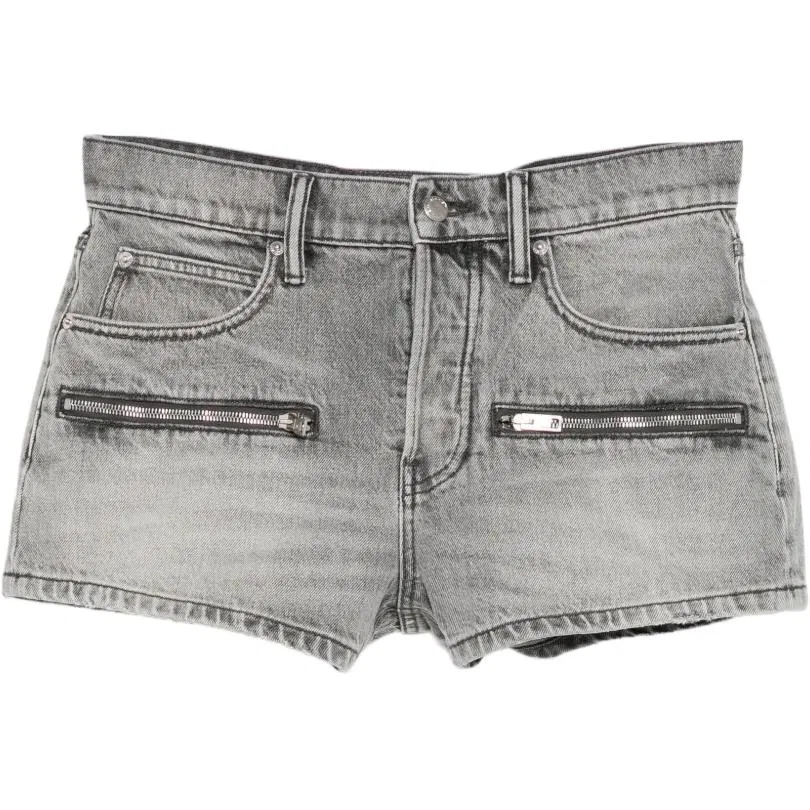 Джинсовые шорты Alexander Wang Серые