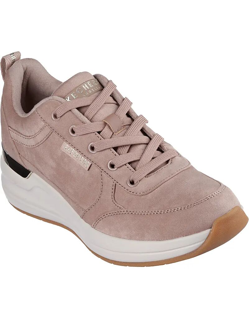 Кроссовки Skechers Billion 2 чопорные и мягкие в серо-коричневом цвете
