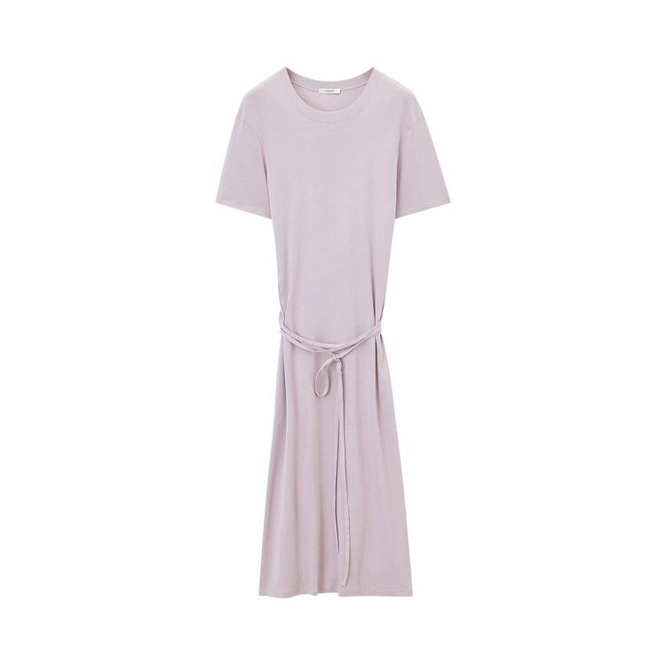 

Футболка Lemaire Belted Rib T-Shirt Dress Violet Ice, фиолетовый