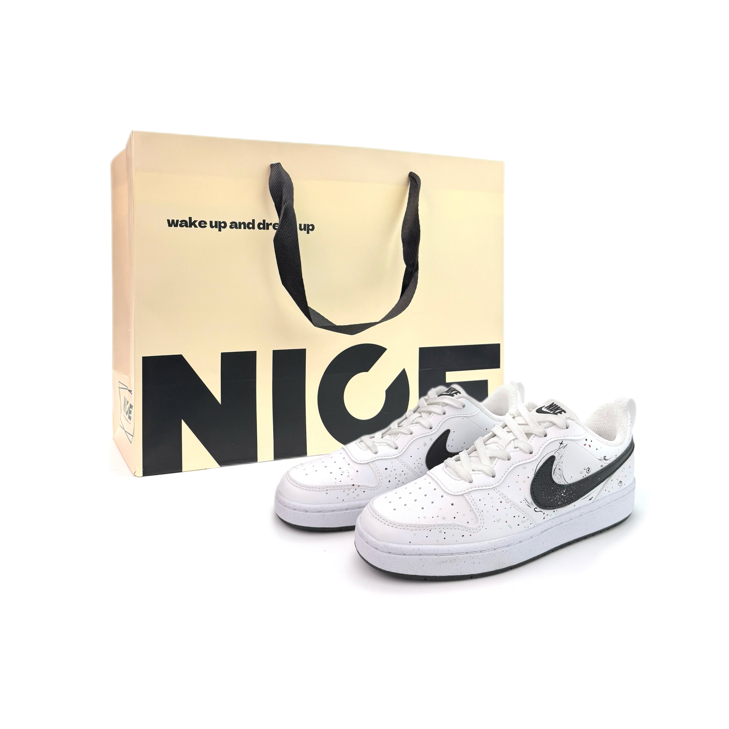 

Детские скейтерские кроссовки Court Borough для младших школьников Nike, белый