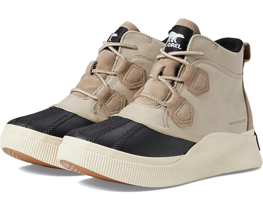 Ботинки женские Sorel Out N About IV Classic с логотипом, бежевый/черный