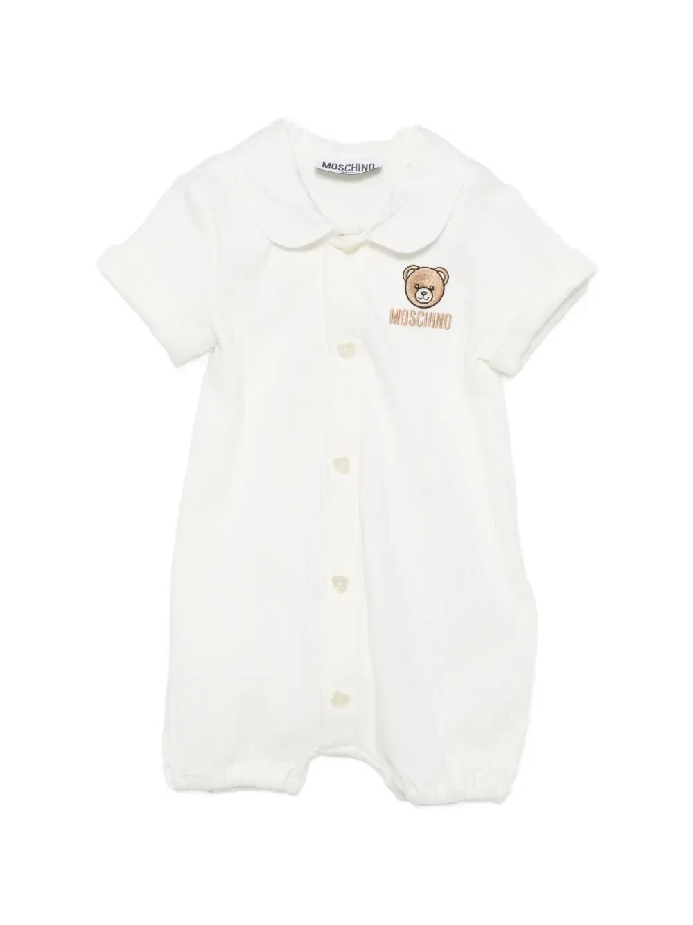 Ромпер с аппликацией Moschino Kids, белый
