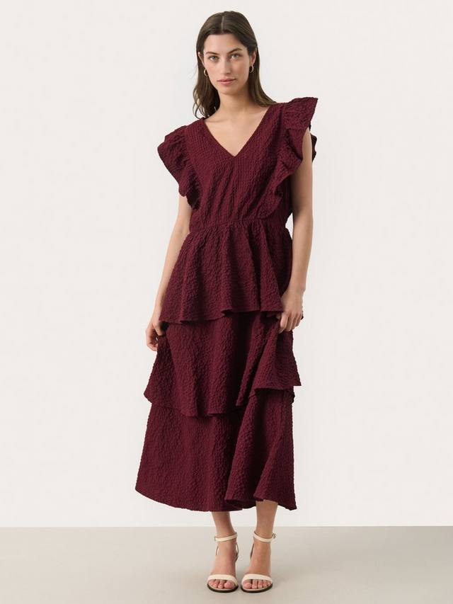 

Платье миди Tula с рюшами Part Two, Tawny Port