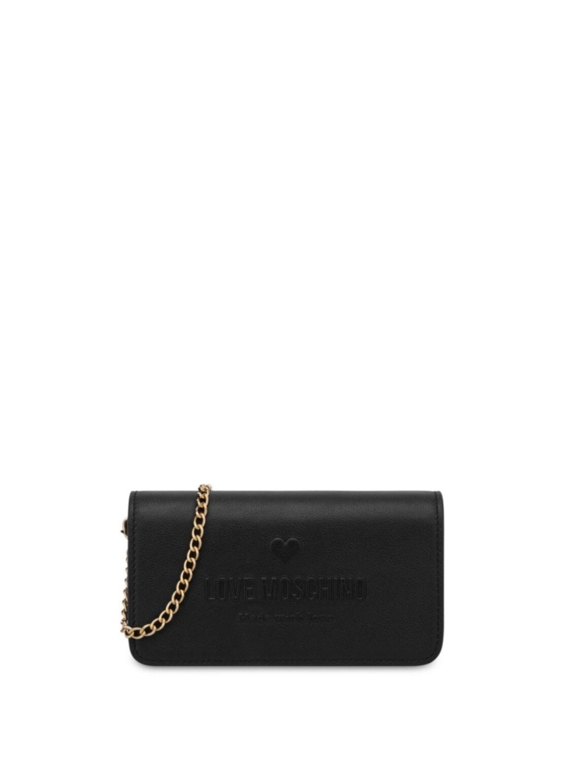 

Love Moschino кошелек с тисненым логотипом, черный