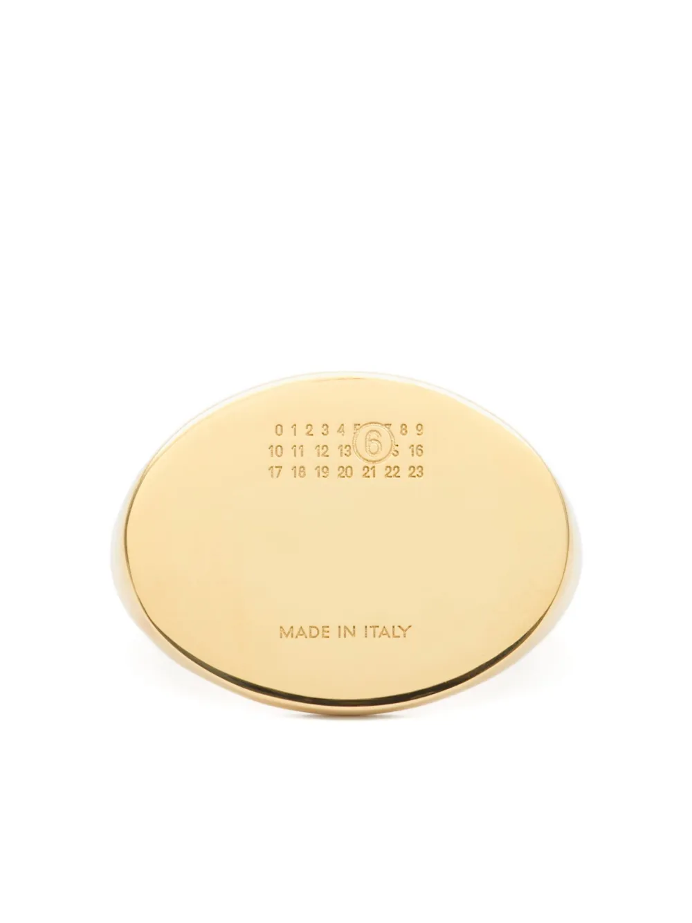 

Кольцо с овальной пряжкой MM6 Maison Margiela, золотой