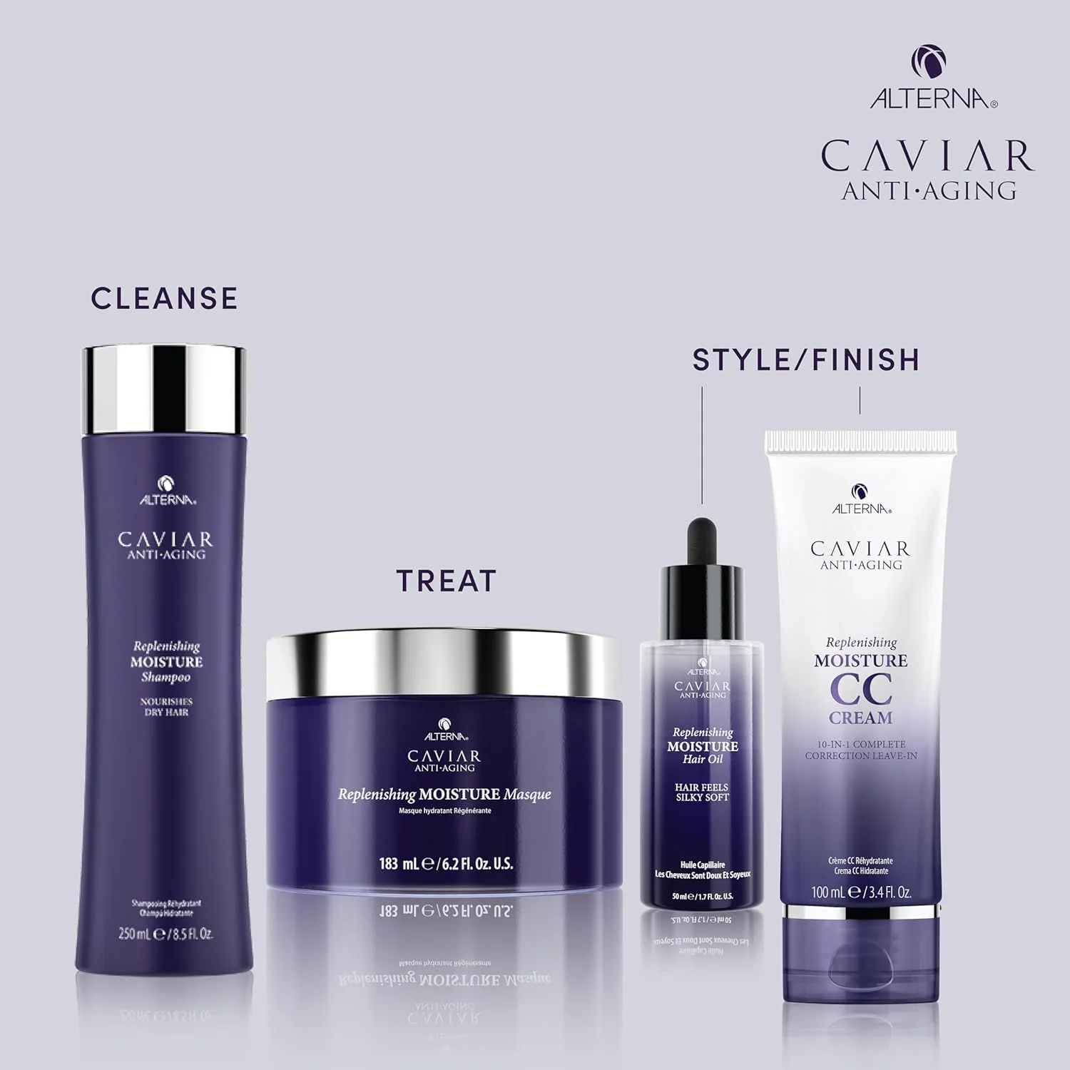 Увлажняющая маска для волос Alterna CAVIAR Anti-Aging Replenishing Moisture Hair Masque | Восстанавливает сухие, жесткие и поврежденные волосы | Без сульфатов 183 мл (1 шт.) — фото 4