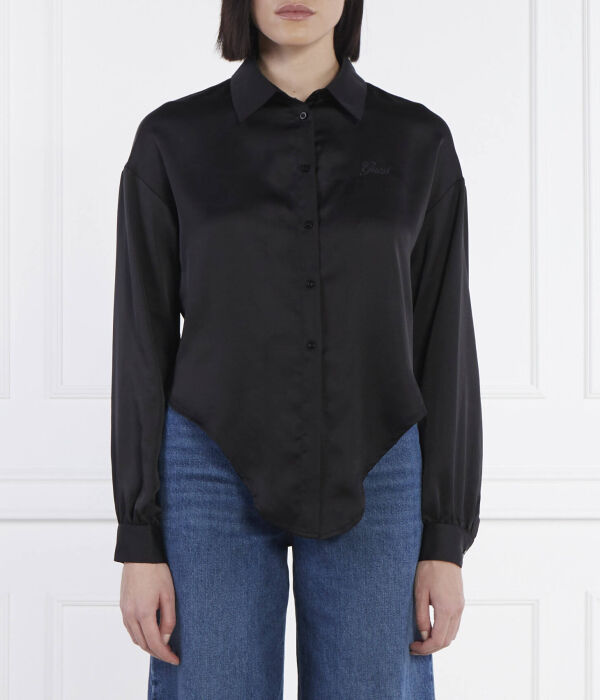 

Рубашка Guess Jeans Relaxed Fit, черный