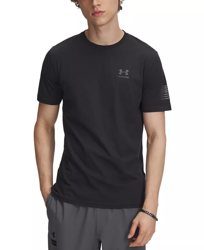 

Мужская футболка с логотипом Freedom Flag Under Armour, черный