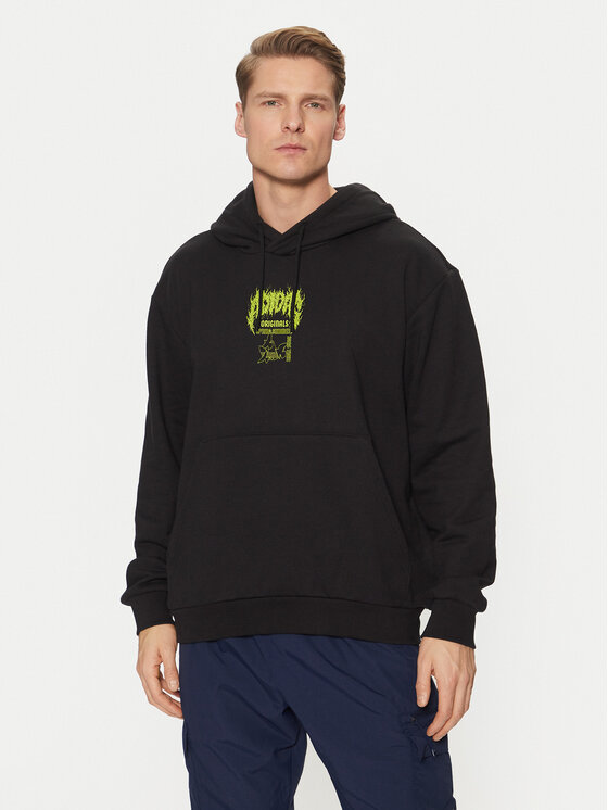 

Свободный крой толстовка Q12 Training Supply Fashion Death Metal JN5703 Adidas, черный
