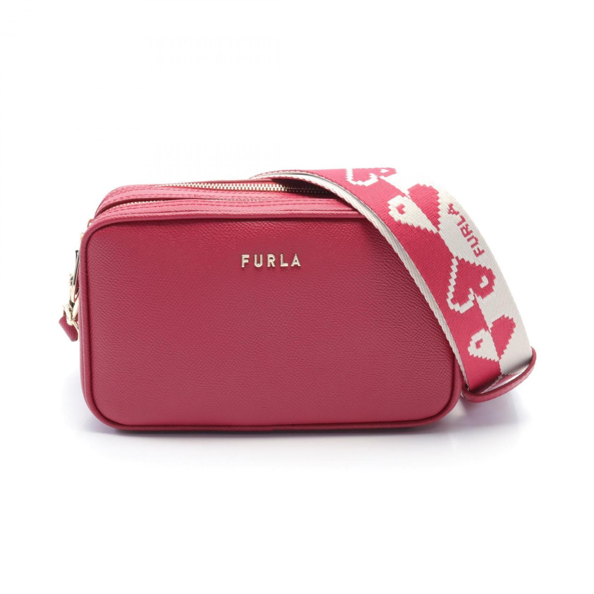 

Сумка через плечо Furla из кожи, розовый