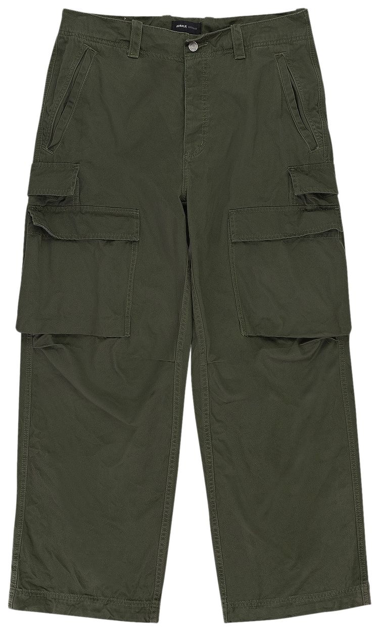 

Брюки PURPLE BRAND Double Pocket Cargo Pants 'Green', зеленый