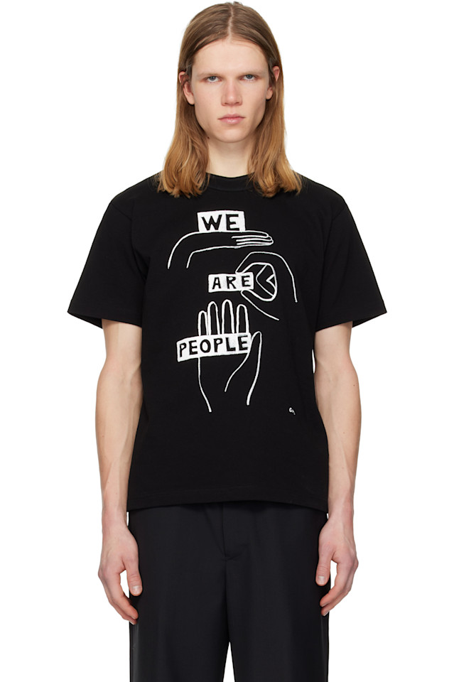 

Футболка с принтом «Джефф Сакаи» Sacai, черный