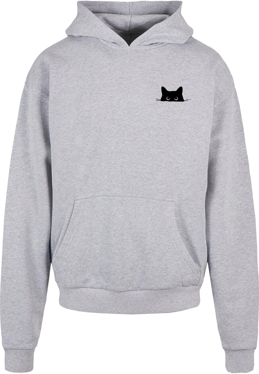 

Толстовка с капюшоном Merchcode Sweatshirt Halloween - Cat, светло-серый