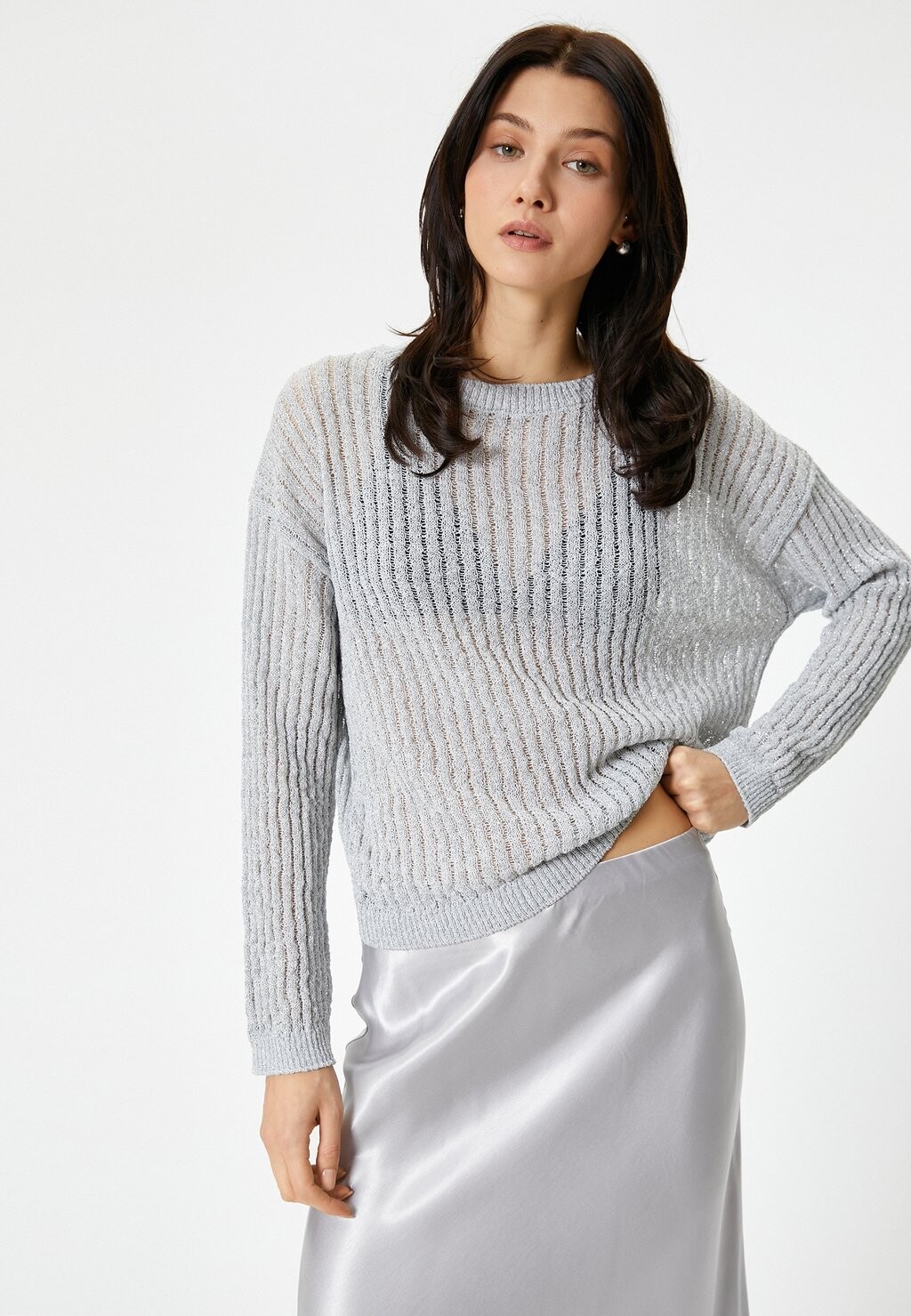 

Джемпер CREW NECK Koton, серый