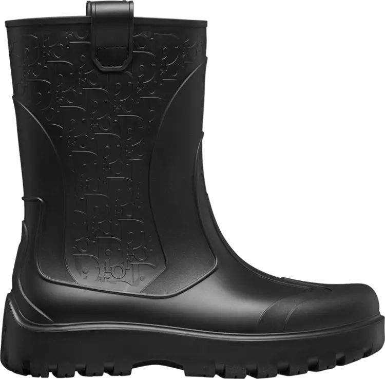 

Кроссовки Dior Garden Rain Boot 'Dior Oblique Embossed - Black', черный