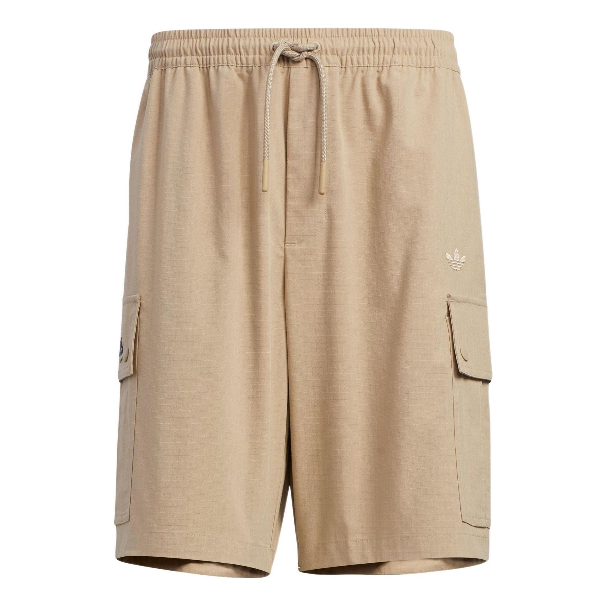 

Шорты adidas originals x Charr Morita Crossover Logo Printing Straight Loose Shorts Brown HR3465, коричневый