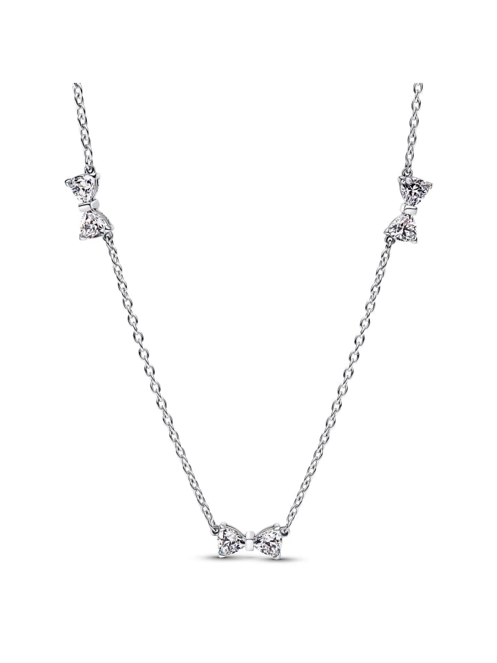 

Pandora Женское ожерелье, бант, вечная цепочка, серебро