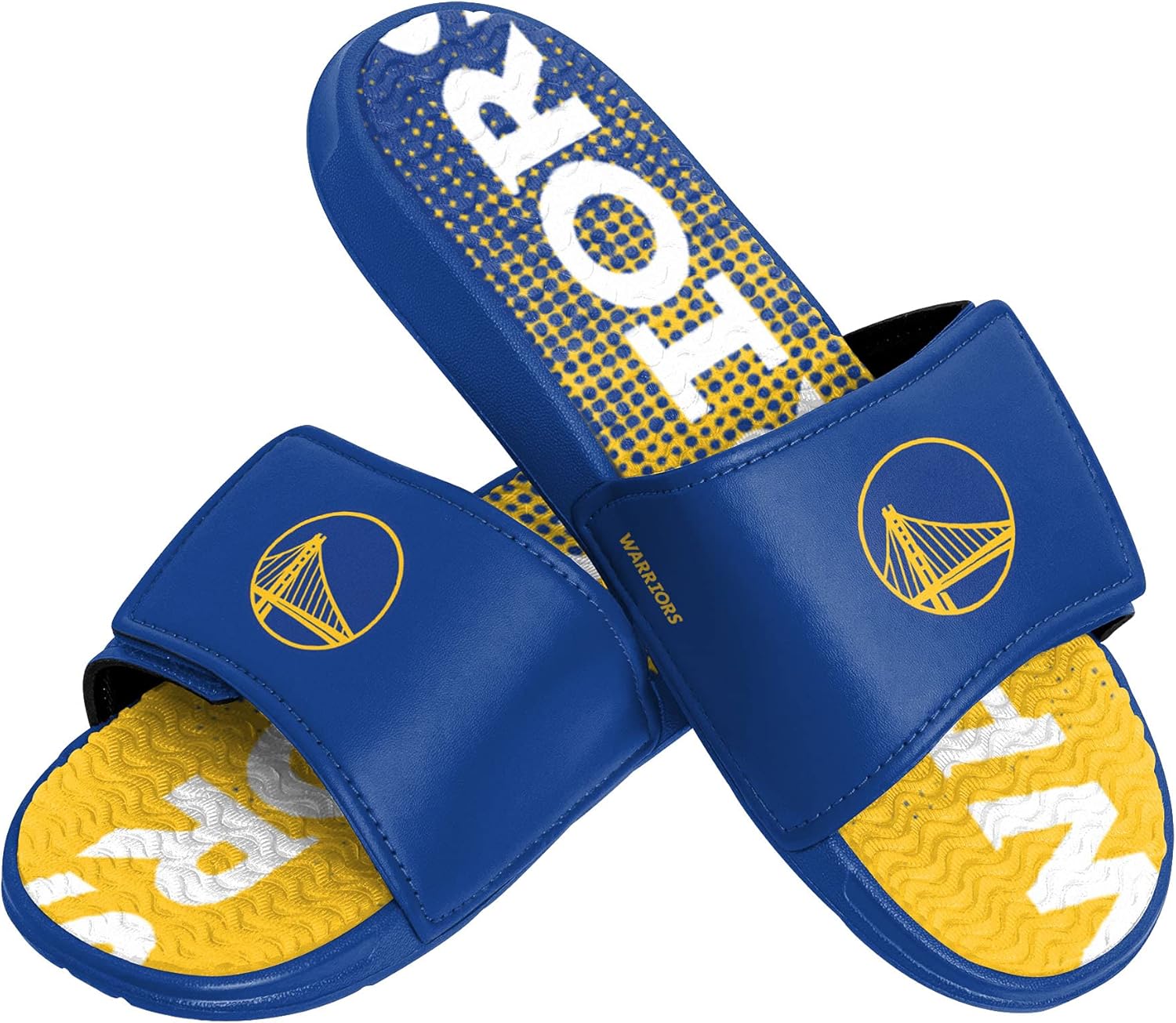 

Мужские пляжные шлепанцы с гелем для душа FOCO NBA Team Sport, Golden State Warriors 11-12 Gradient Wordmark