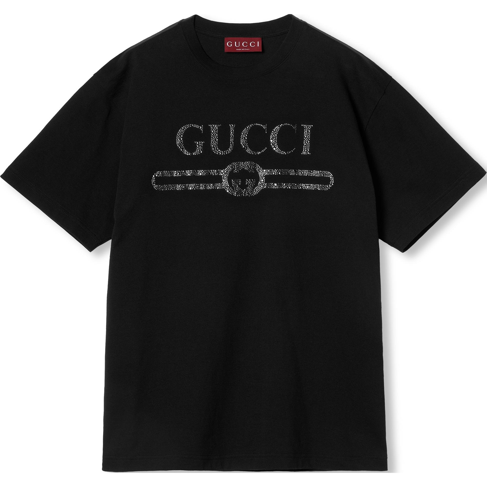 Футболка мужская GUCCI черная — фото 3