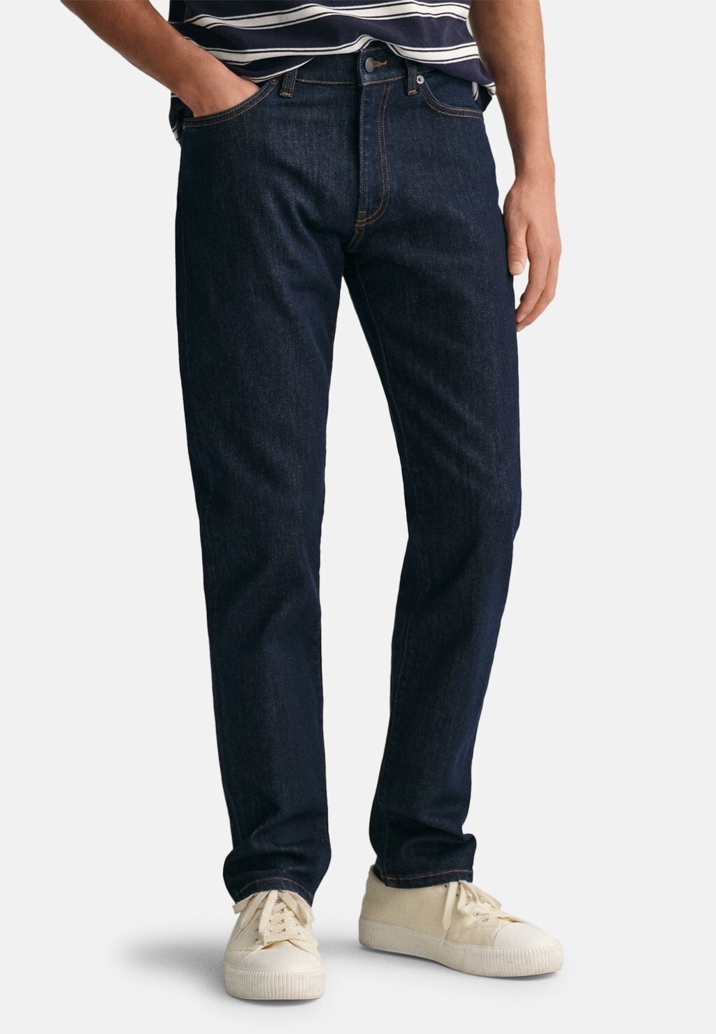 

Джинсы прямого кроя GANT, цвет dark blue