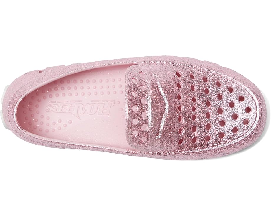 Детские мокасины Floafers Prodigy Driver Sparkle (Toddler/Little Kid/Big Kid) Floafers Kids, Pink Sparkle — фото 2