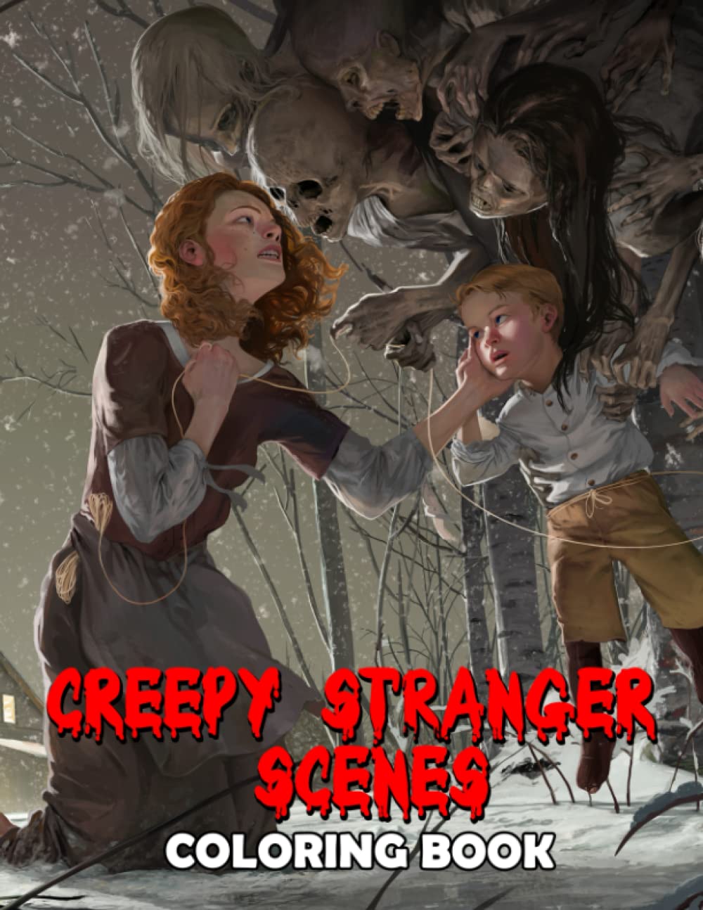 

Creepy Stranger Scenes Coloring Book: Amazing Coloring Pages Features Creepypasta Scenes For Adults To Have Fun And Unwind | Perfect Gift For Special Occasions (Independently published)
