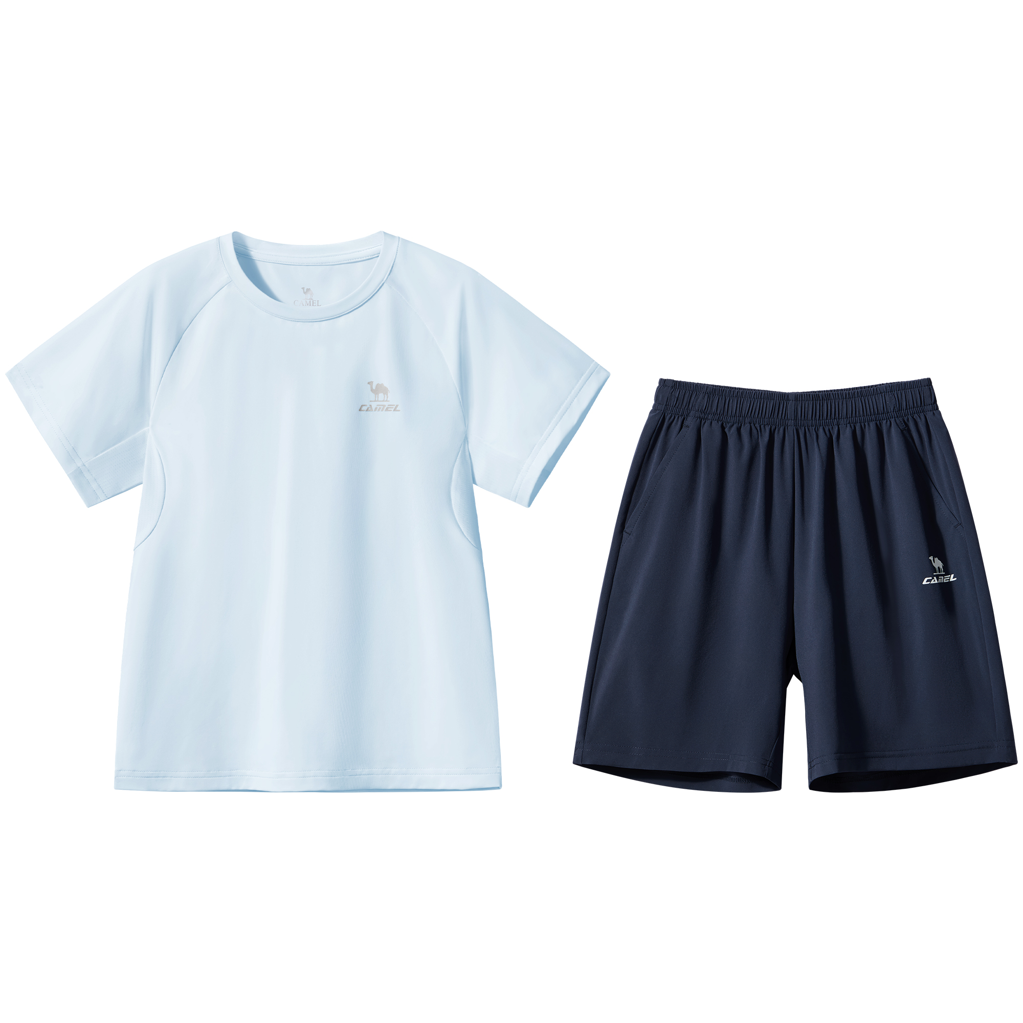 CAMEL Комплект Casual Sportswear SS25 Infinite White Top+Phantom Black Bottom для детей