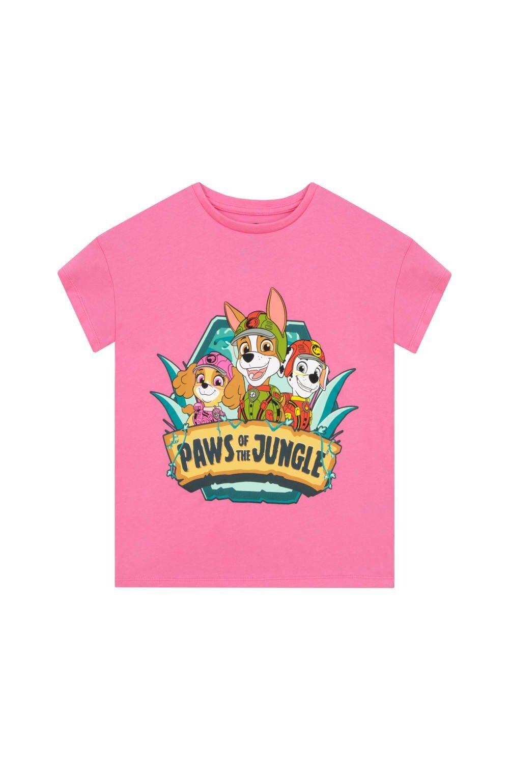 

Футболка «Щенки джунглей» Paw Patrol, розовый