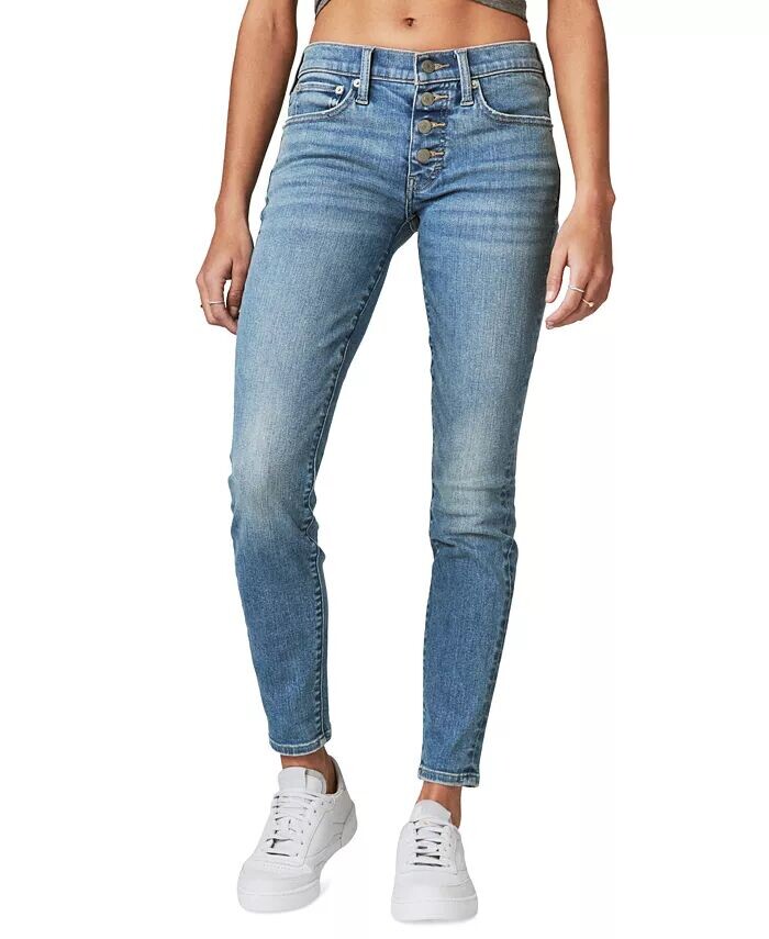 

Женские рваные джинсы скинни Ava со средней посадкой Lucky Brand, синий