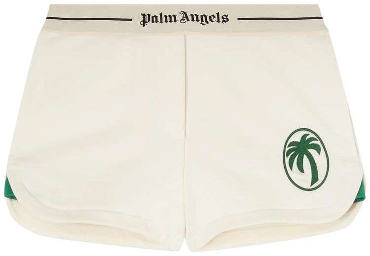 

Спортивные шорты Palm Angels Oval Palm Sweatshorts 'Off White/Forest', белый