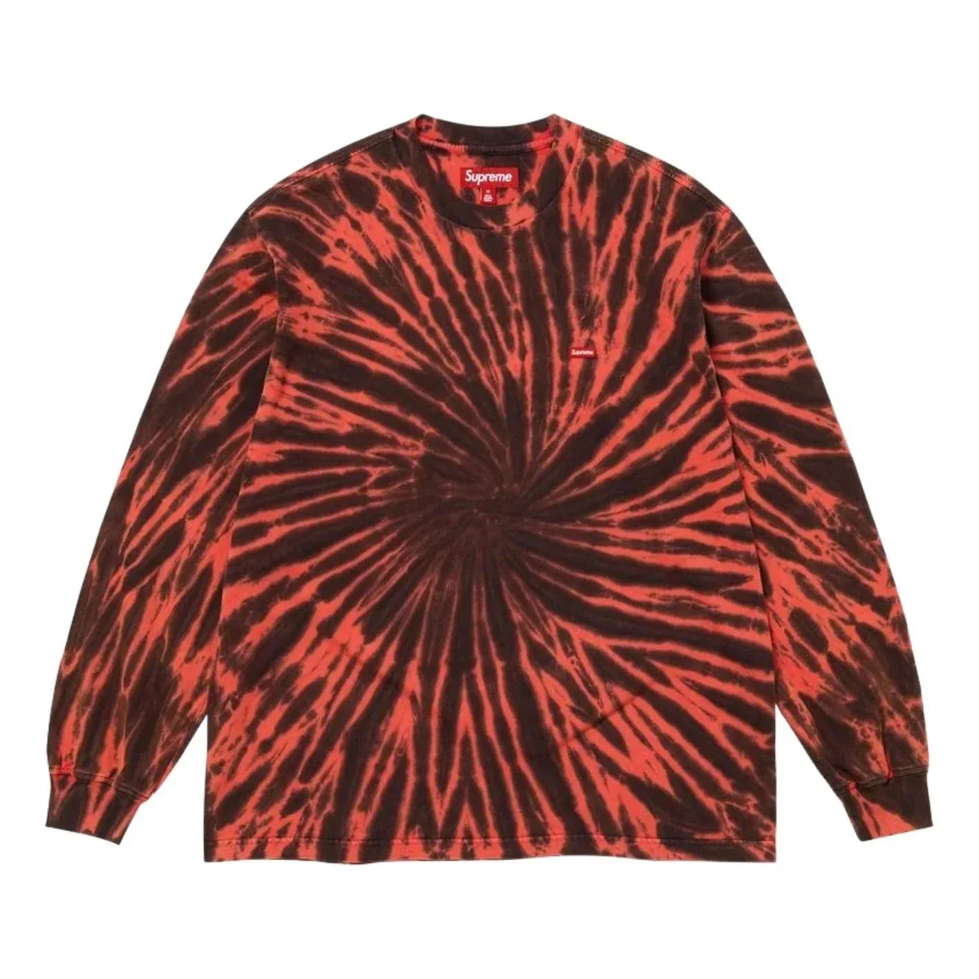 Футболка Supreme SS26 Small Box с длинными рукавами и принтом «Тай-дай» SUP-SS26-017-TIE-DYE, мультиколор