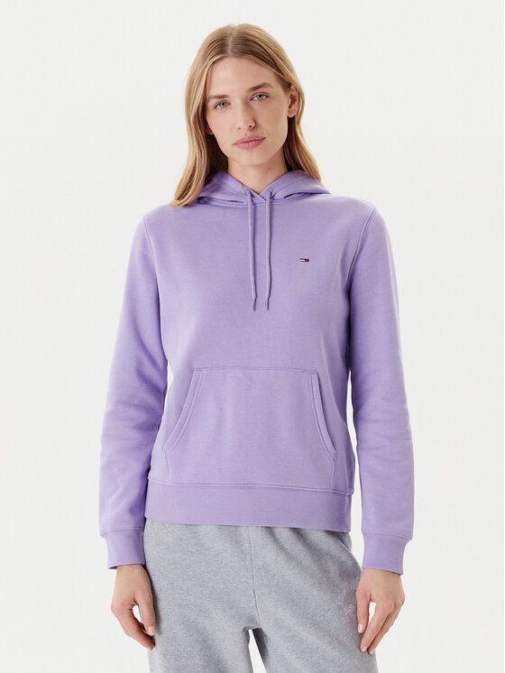 

Толстовка обычного кроя Flag DW0DW19958 Tommy Jeans, фиолетовый