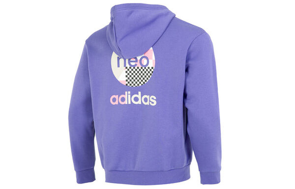 Толстовка neo vbe hdddie Adidas, фиолетовый — фото 2