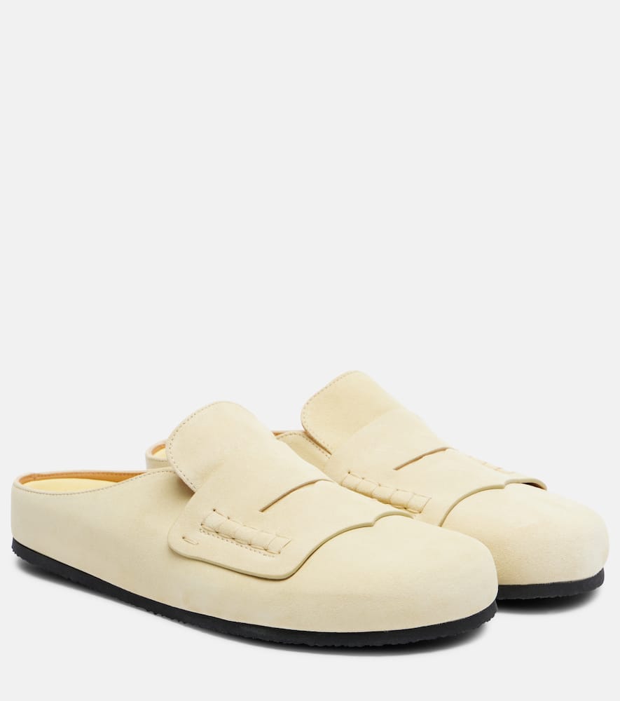 Мокасины из замши мюли Jacquemus, Pale Yellow