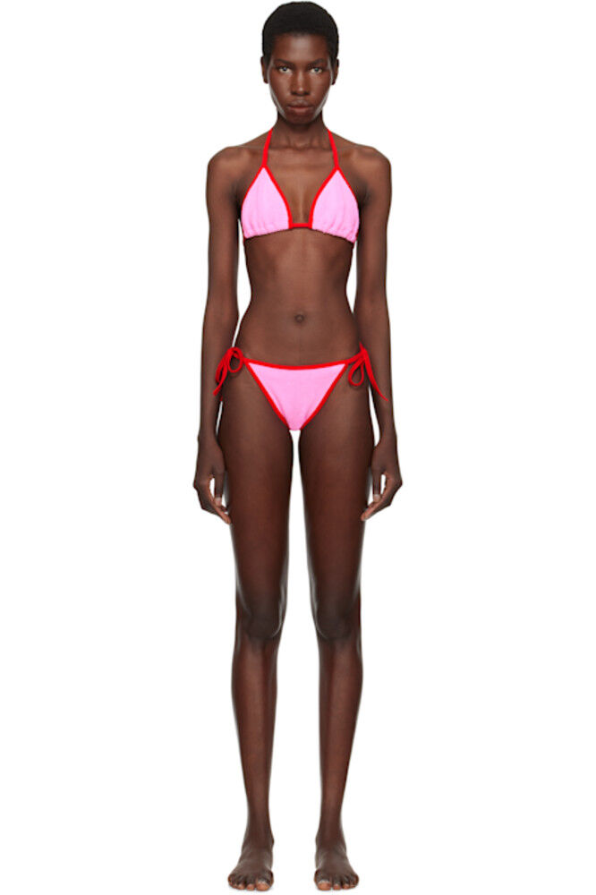

Контрастное бикини Gina Pink & Red Hunza G