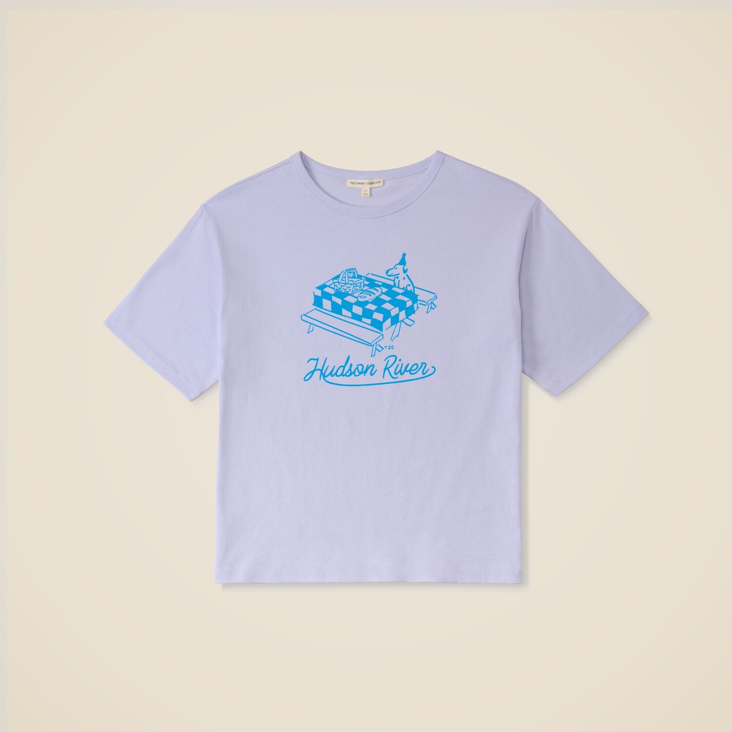 

Детская воскресная футболка из органического хлопка The Sunday Collective, сиреневый