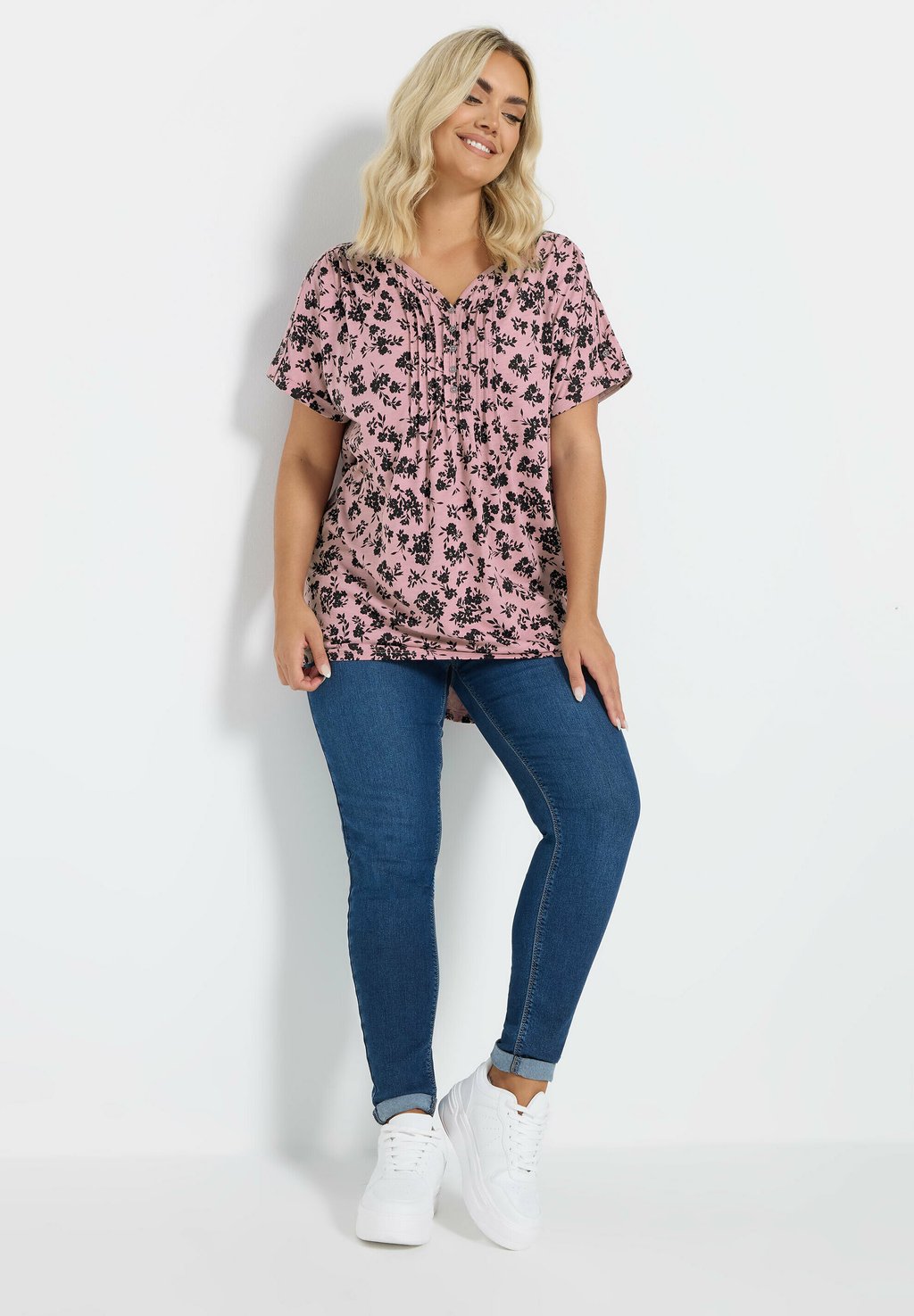 

Базовая футболка 2 PACK - Print T-shirt Yours Clothing, белый