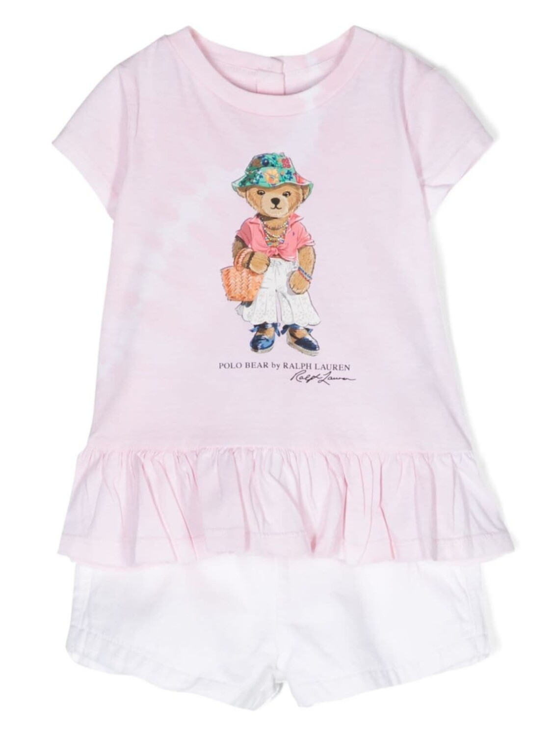 

Ralph Lauren Kids комплект из топа и шортов с логотипом Polo Pony, розовый