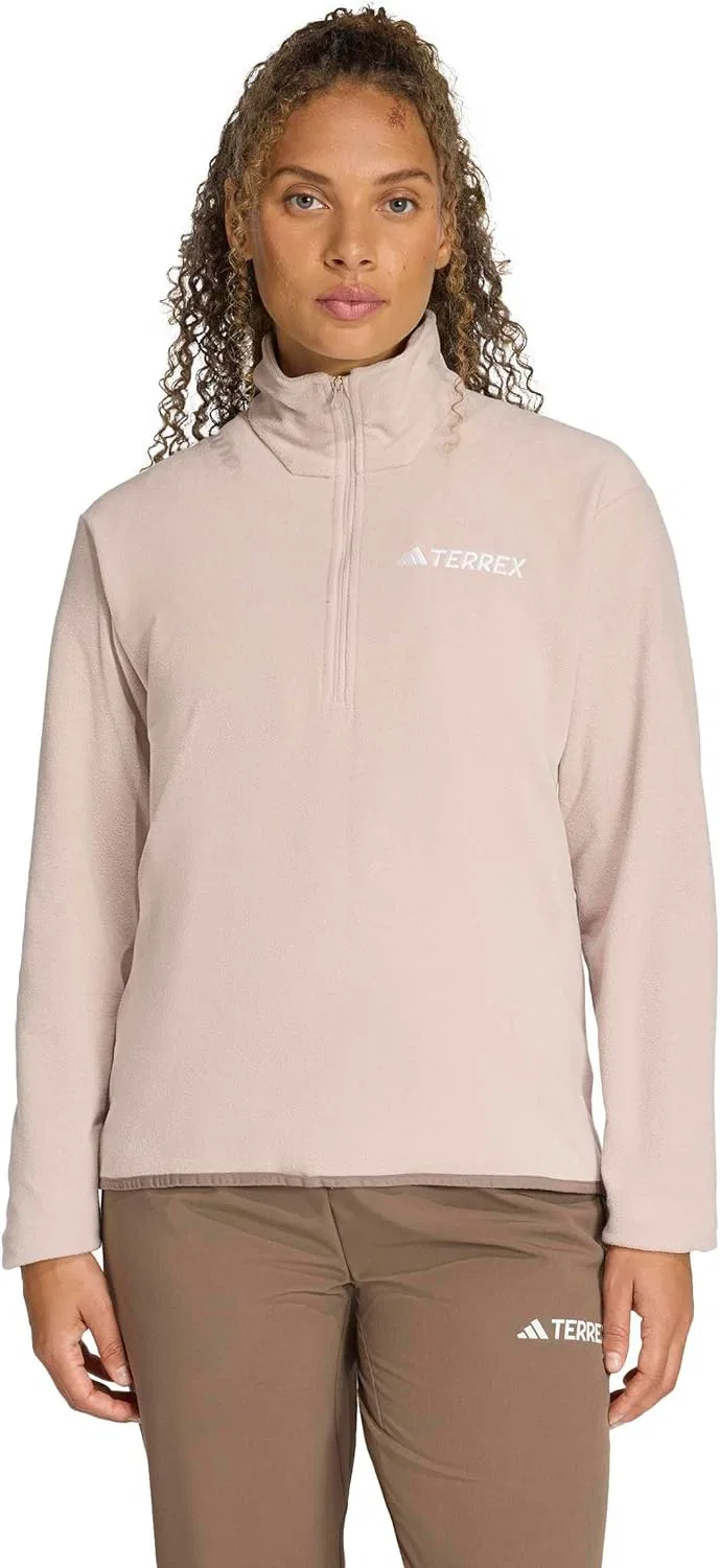 Флисовая куртка-поло adidas Terrex Multi Essentials, Wonder Taupe